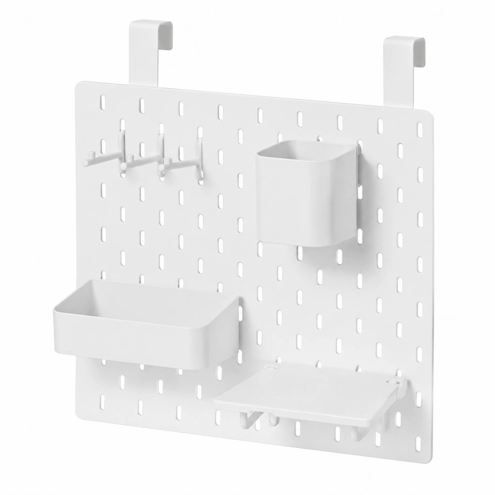 Set de Toalleros Adhesivos de Acero Inoxidable para Cocina y Baño - Negro