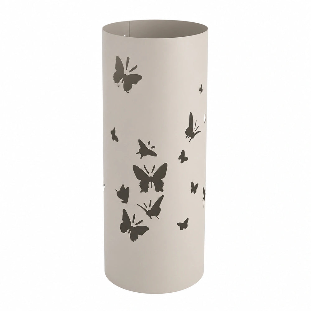 Soporte para Paraguas de Metal NORDIQ - Moderno y Decorativo para Hogar u Oficina - Diseño Elegante en Beige