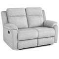 Sofá Relax 2 Plazas Reclinable con Palanca - Color Gris