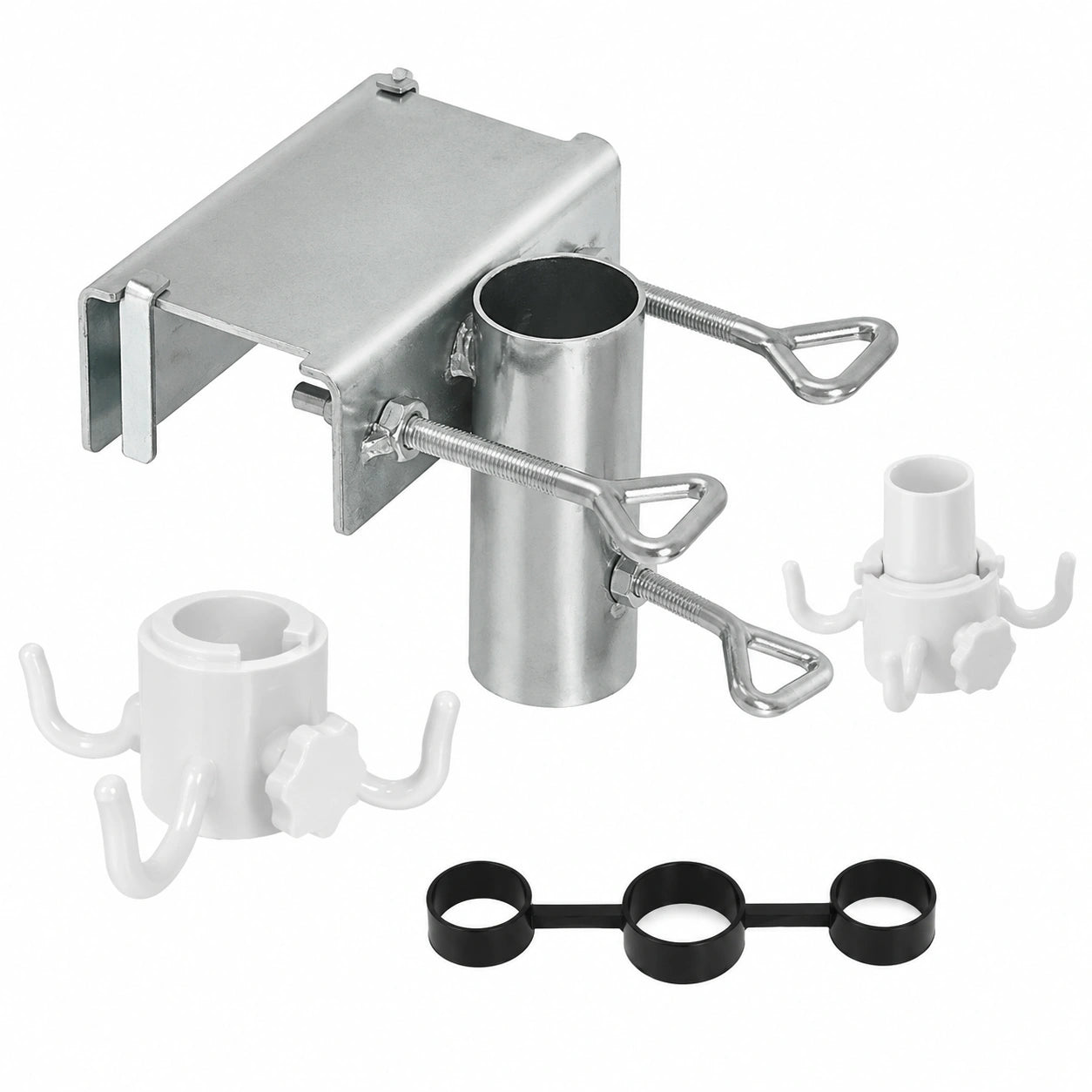 Soporte para Sombrilla de Balcón, Compatible con Barandillas de hasta 5 cm