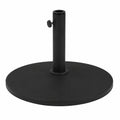 Base de Sombrilla Ajustable y Resistente para Jardín y Terraza, 15 kg Cemento Negro