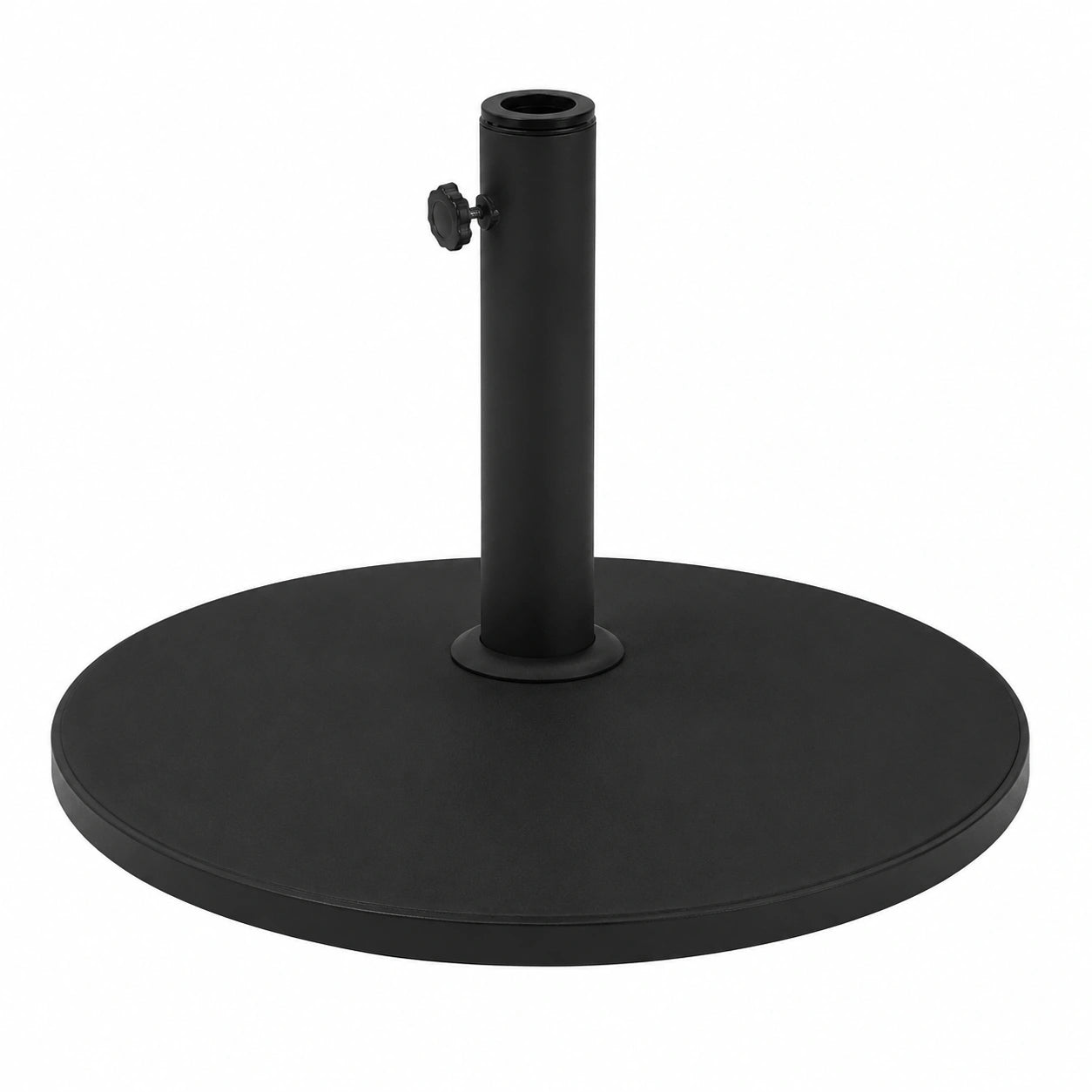 Base de Sombrilla Ajustable y Resistente para Jardín y Terraza, 15 kg Cemento Negro