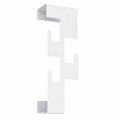 Perchero de Pared de Metal con 5 Ganchos - Disponible en Negro, Blanco y Gris