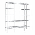 Armario Metálico XL con Estantería y Perchero 178x148x44.5